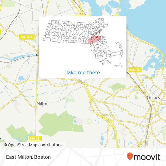 East Milton map