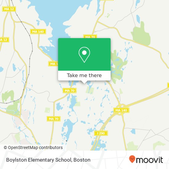 Boylston Elementary School map