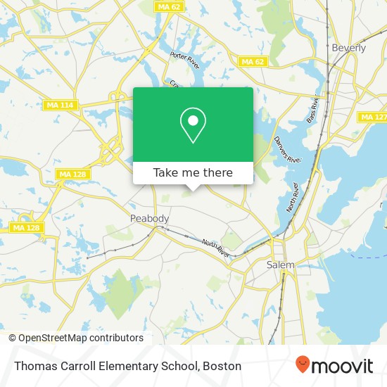 Mapa de Thomas Carroll Elementary School