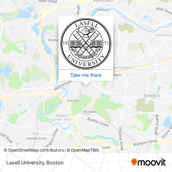 Mapa de Lasell University