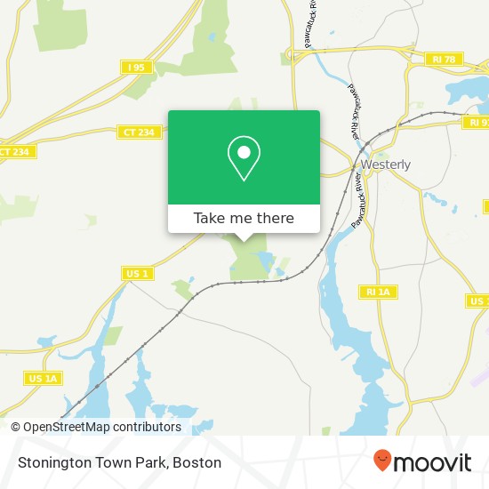 Stonington Town Park map