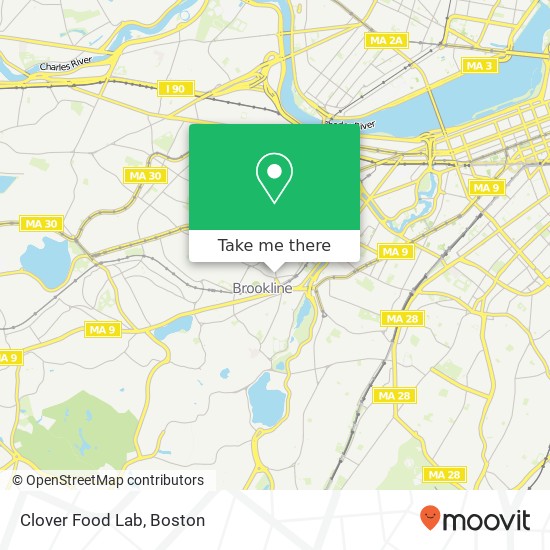 Clover Food Lab map