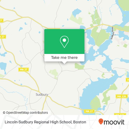 Mapa de Lincoln-Sudbury Regional High School