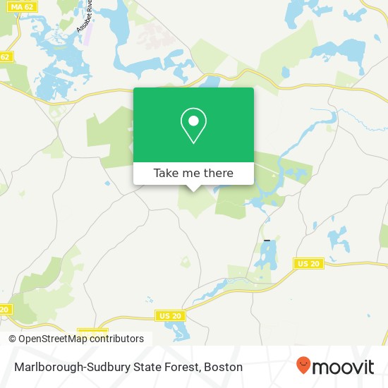 Marlborough-Sudbury State Forest map