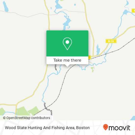 Wood State Hunting And Fishing Area map