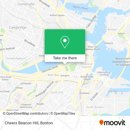 Cheers Beacon Hill map