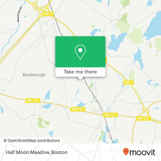 Half Moon Meadow map