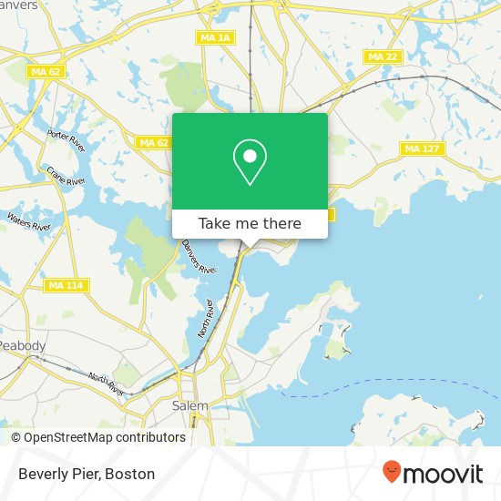 Mapa de Beverly Pier