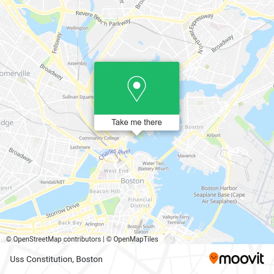 Uss Constitution map