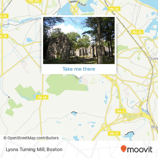 Lyons Turning Mill map