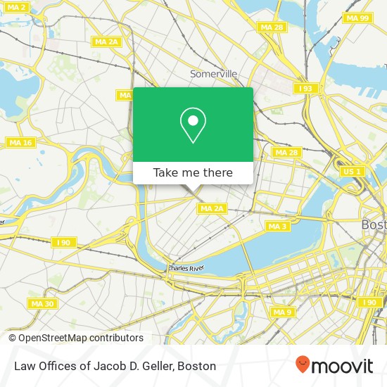 Law Offices of Jacob D. Geller map