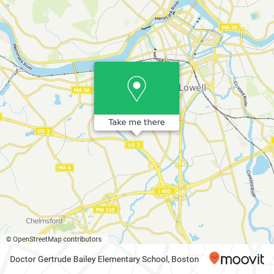 Mapa de Doctor Gertrude Bailey Elementary School