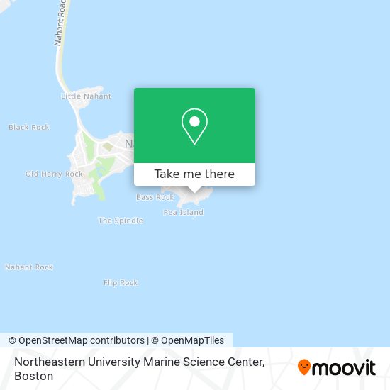 Mapa de Northeastern University Marine Science Center
