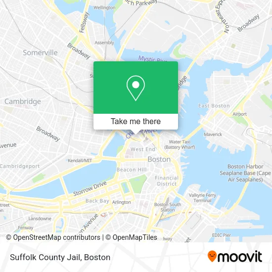 Suffolk County Jail map