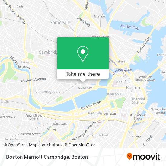 Boston Marriott Cambridge map