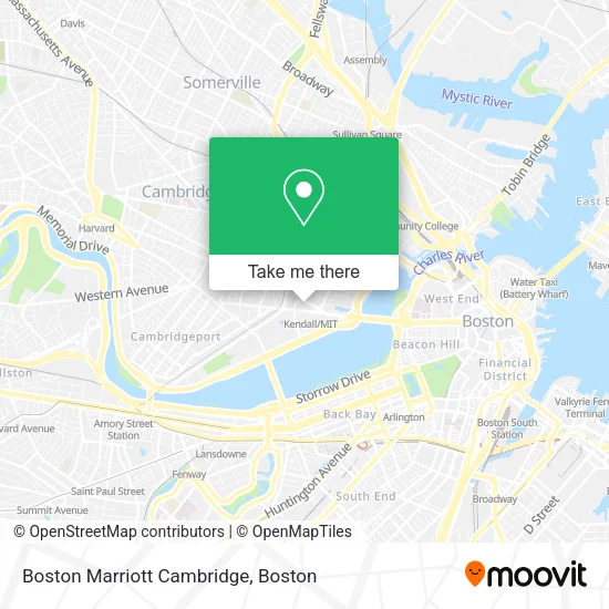 Boston Marriott Cambridge map