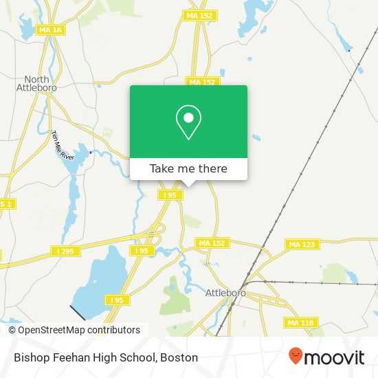Mapa de Bishop Feehan High School