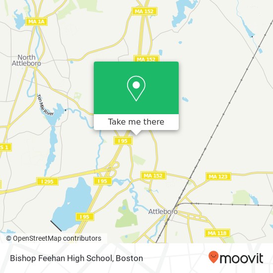 Bishop Feehan High School map