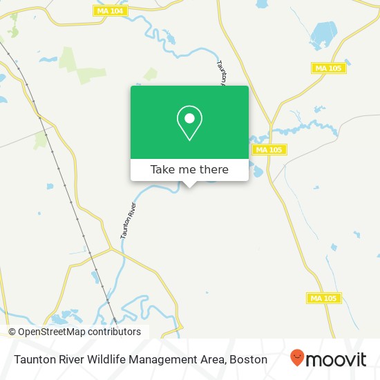 Mapa de Taunton River Wildlife Management Area