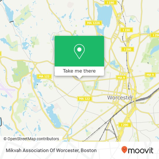 Mikvah Association Of Worcester map