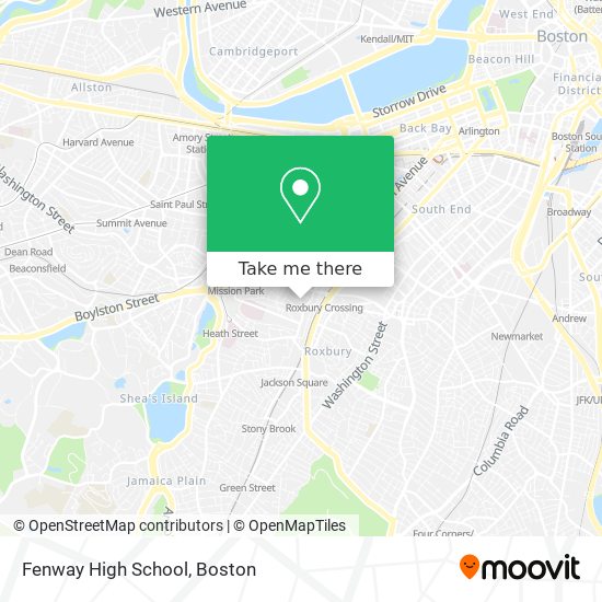 Mapa de Fenway High School