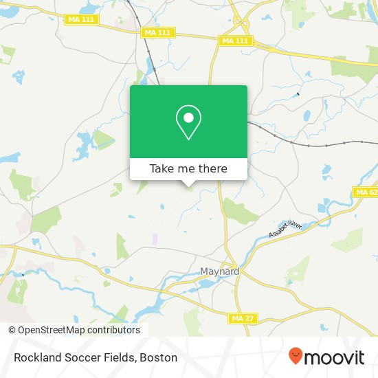 Rockland Soccer Fields map