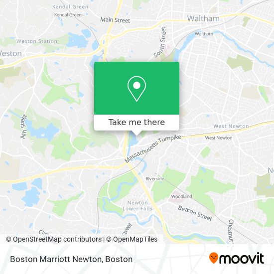 Mapa de Boston Marriott Newton