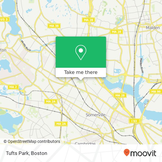 Mapa de Tufts Park