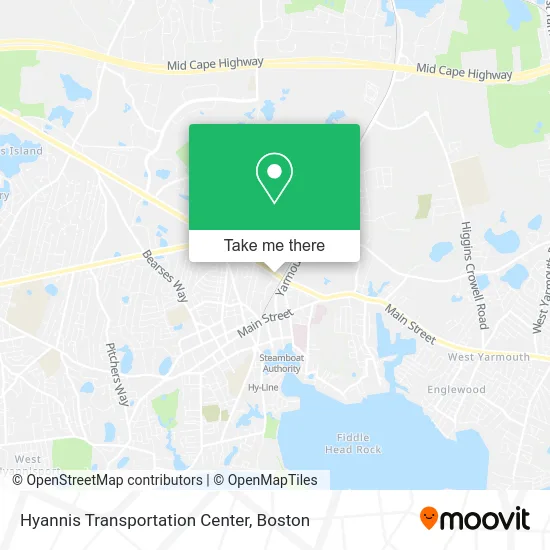 Hyannis Transportation Center map