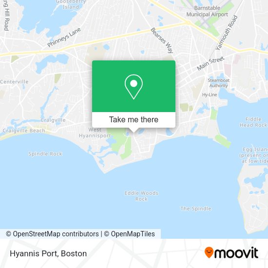 Mapa de Hyannis Port