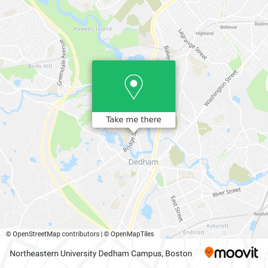 Northeastern University Dedham Campus map