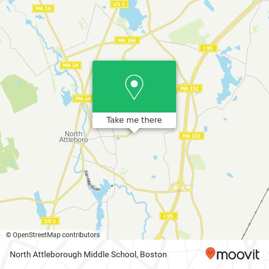 North Attleborough Middle School map