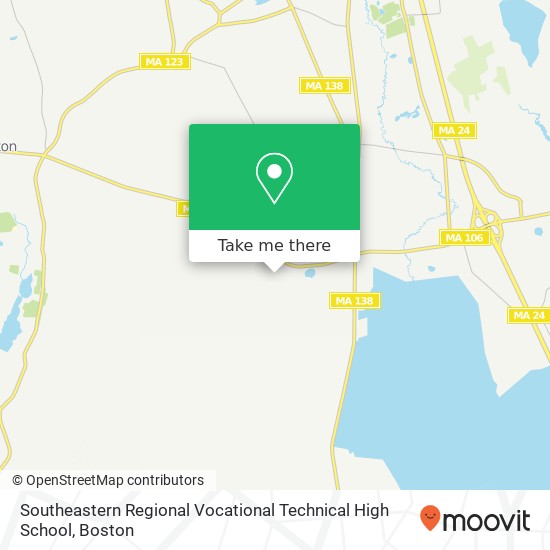 Mapa de Southeastern Regional Vocational Technical High School