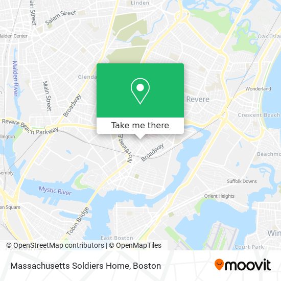 Mapa de Massachusetts Soldiers Home