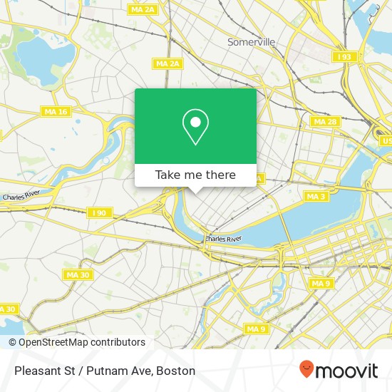 Pleasant St / Putnam Ave map