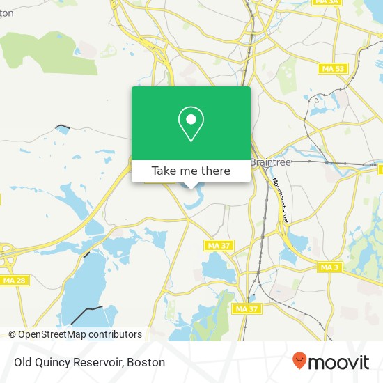 Mapa de Old Quincy Reservoir