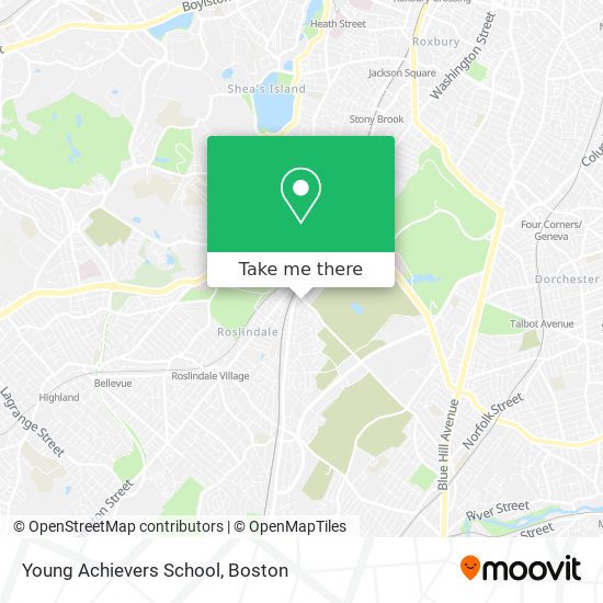 Young Achievers School map