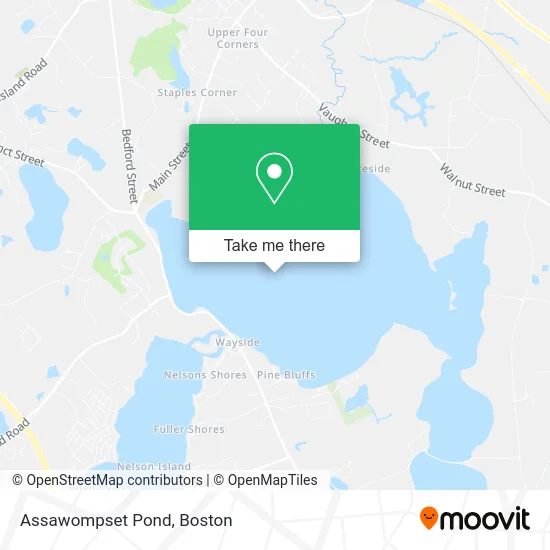 Assawompset Pond map