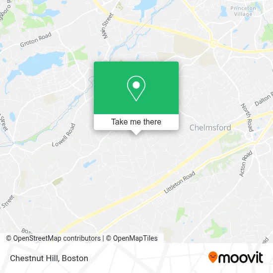 Chestnut Hill map