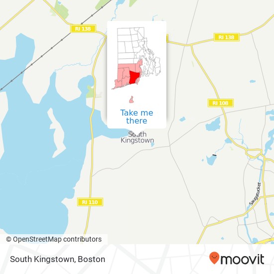 South Kingstown map