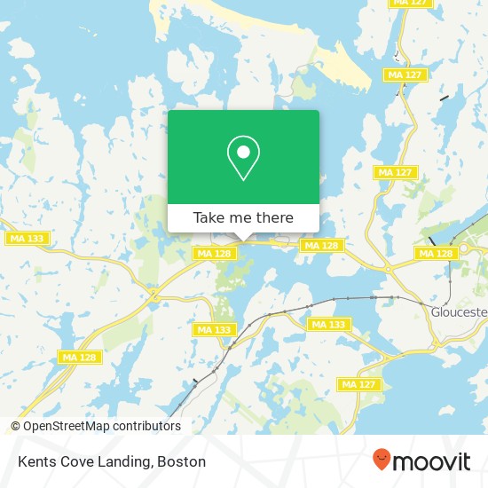 Kents Cove Landing map