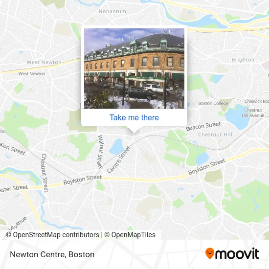 Newton Centre map