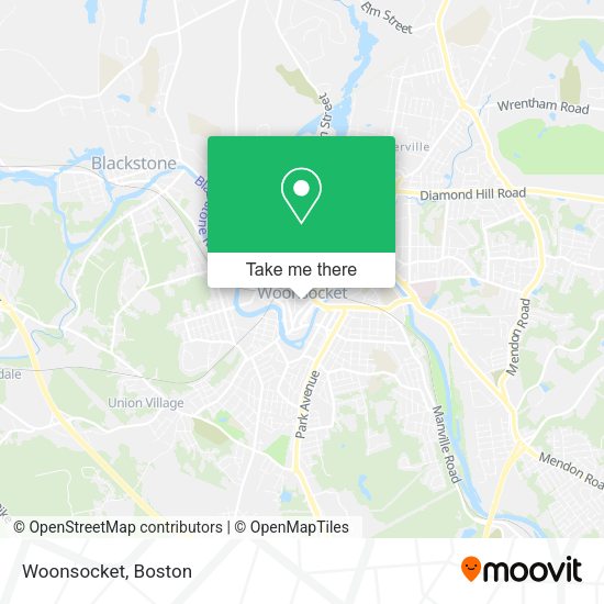 Mapa de Woonsocket