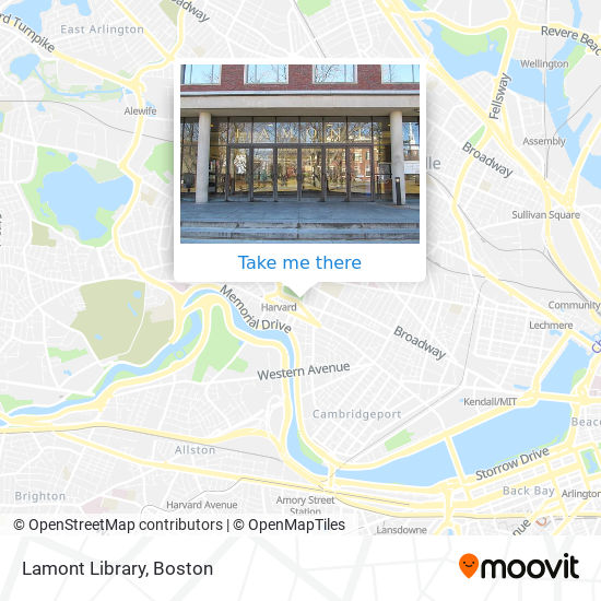 Lamont Library map