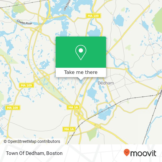 Mapa de Town Of Dedham