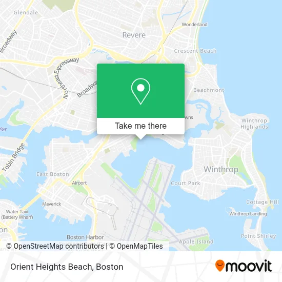 Orient Heights Beach map