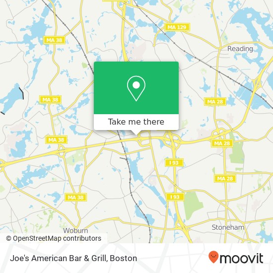 Joe's American Bar & Grill map