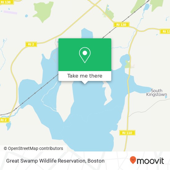 Mapa de Great Swamp Wildlife Reservation