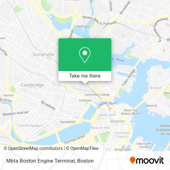 Mapa de Mbta Boston Engine Terminal