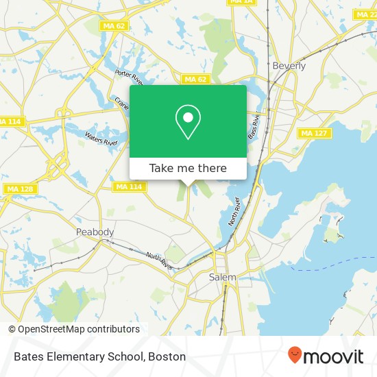 Bates Elementary School map
